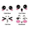 Funny Smiling Face Mirror Stickers Car Rearview Auto Vehicle Decoration Decals