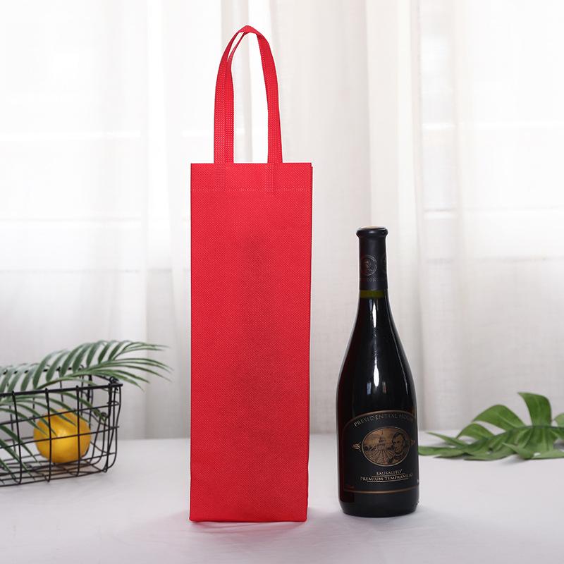 Non Woven Eco-friendly Sack Durable Convenient To Carry At That Time Handheld Red Wine Pocket Vin Rouge Beer Champagne and Wine Packaging Bags 50pcs