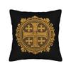 Jesus Christian Cross Faith Jerusalem Cross Square Pillow Cases Cushion Cover Creative Zipper Decorative Pillowcase For Car