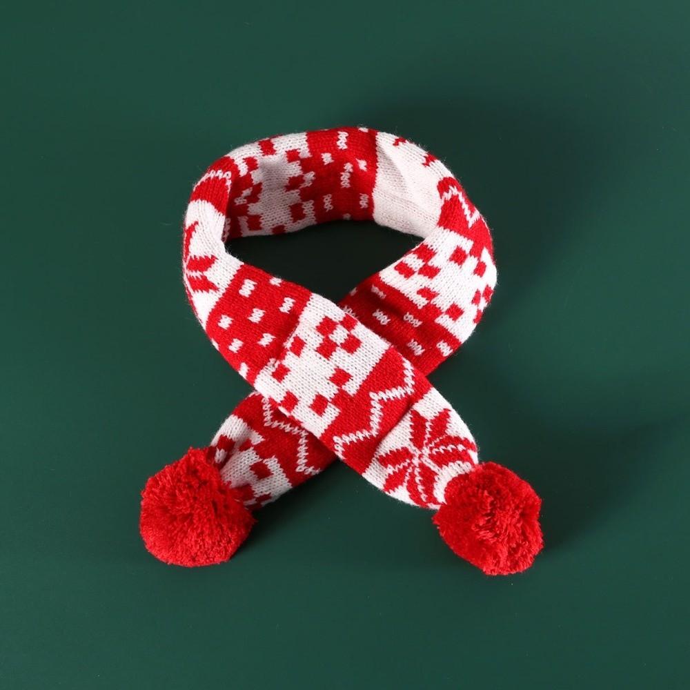 Green Red Cat Dog Christmas Hat Scarf Cute Pet Knitted Suit Pet Dress Up Set  Xmas Pet Costume