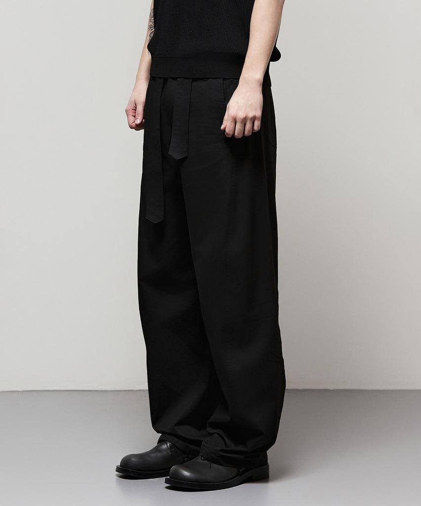 Il Corso Lexio Belted Curved Pants Black Iepa5E009Bk