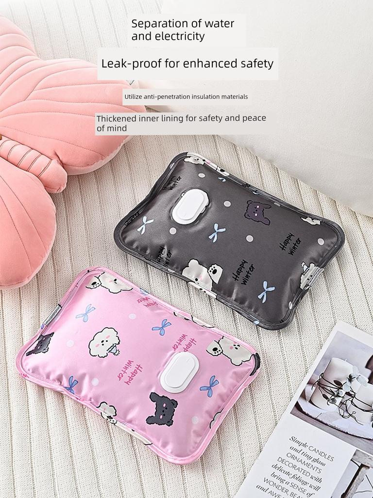 National Standard Rechargeable Hot Water Bottle for Warming Hands, Warming the Body, Warming the Bed, Explosion-Proof, Water and Electricity