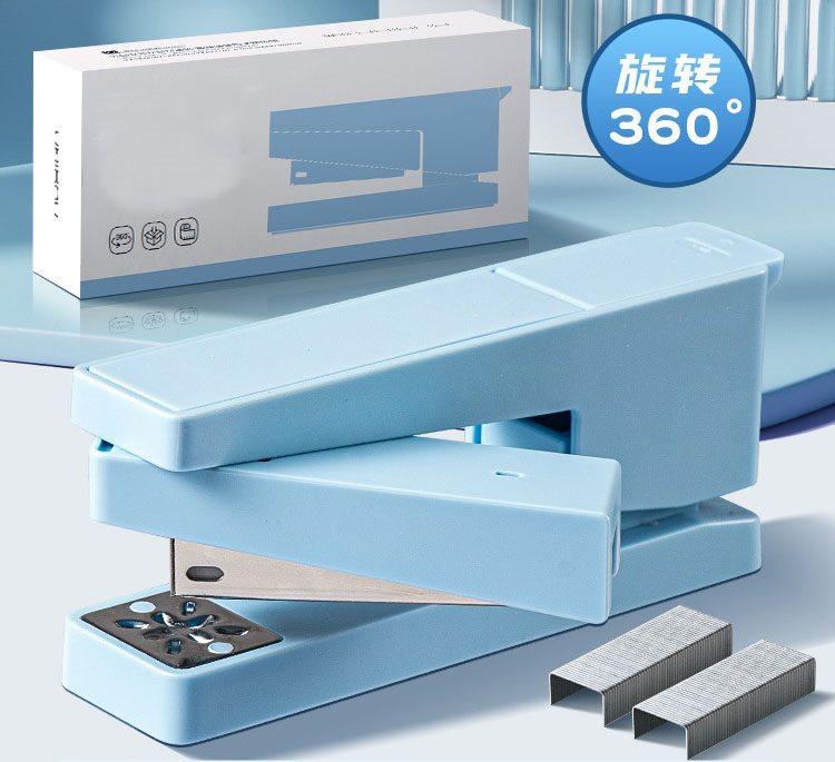 High appearance rotatable stapler, large stapler with built-in nail storage, heavy-duty thickening, labor-saving