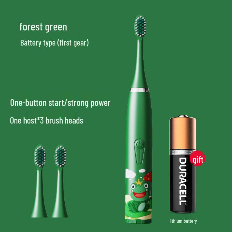 Cartoon-Themed IP7 Waterproof Kids' Sonic Electric Toothbrush with Soft U-Shaped Bristles