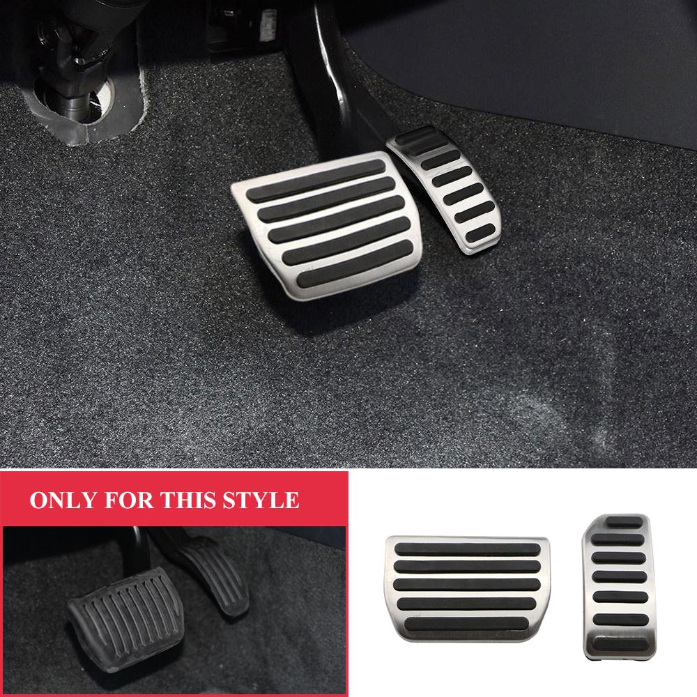 Car Non-Drill Stainless Steel Metal Pedal Automatic Manual Style Auto Accessories Pedals for Volvo XC60 V60 S60 S80 2009 -