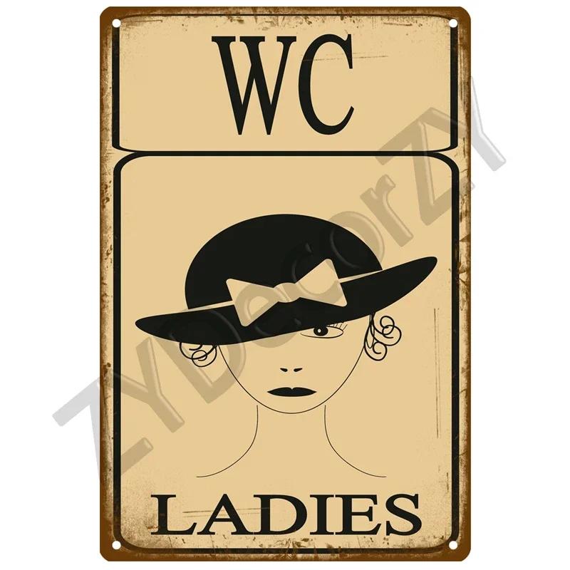 Muž, žena, vtipné WC cedule kovový plakát, toaletní deska plechová plaketa KTV bar BBQ obchod koupelna nástěnná dekorace domácí vintage foto hospoda