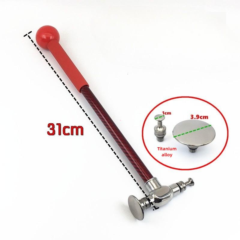 Car dent repair titanium alloy percussion leveling hammer carbon fiber rod hammer head sheet metal restoration anti-slip hammer