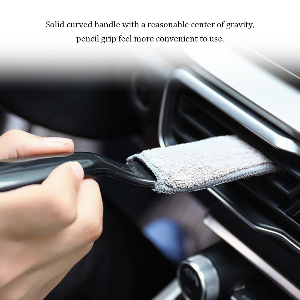 1pc Car Cleaning Tools Air Conditioning Air Outlet Cleaning Dust Removal Soft Brush Multifunctional Auto Interior Cleaning Tool