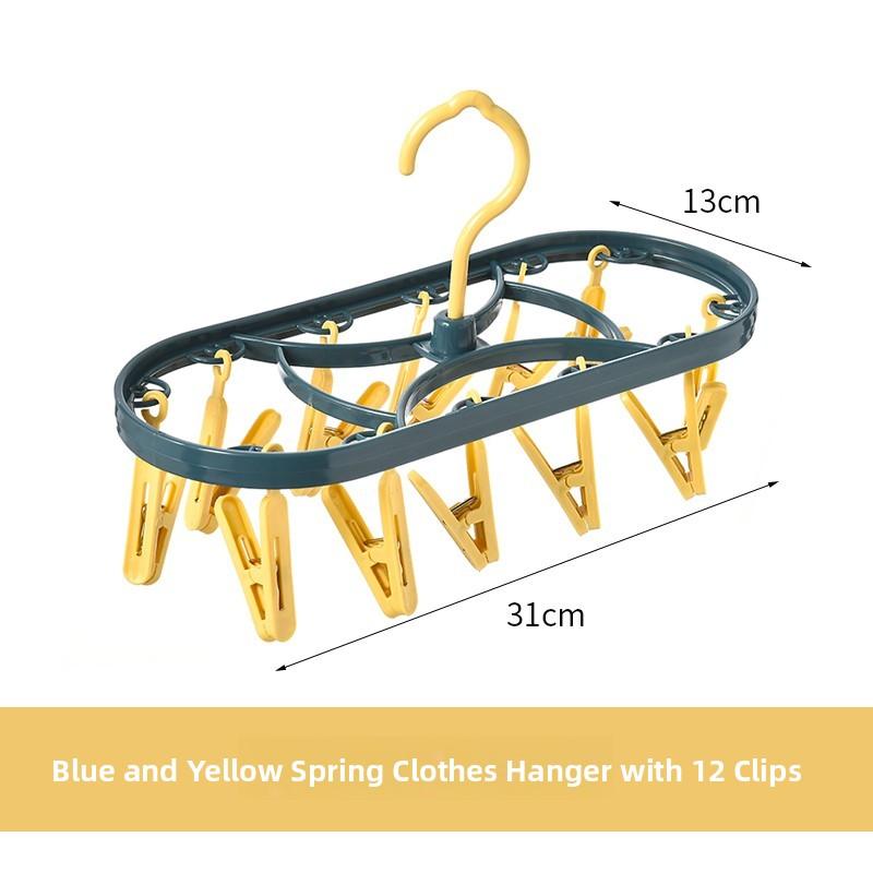 Multi-Functional Home Use Clothes Drying Rack Windproof Creative Design Plastic Clothes Hanger for Balcony T-Shirt Drying Holder