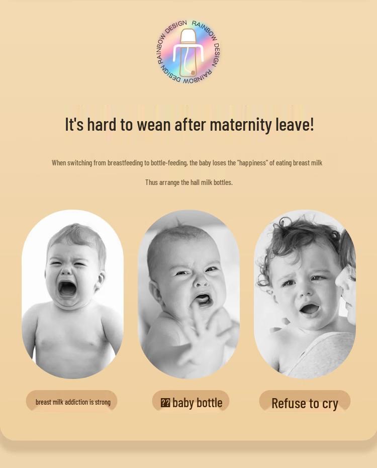 PPSU Baby Bottle & Straw Cup for 6M+ - Anti-Colic & Anti-Choking, Weaning Bottle with Gift Box for 1-3 Year Olds.