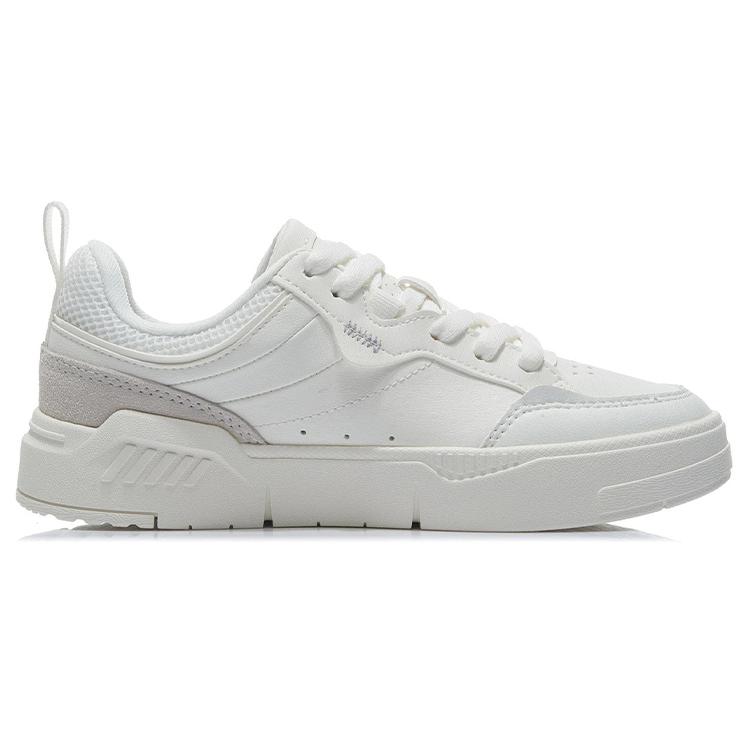 New LiNing ACE Anti Slip Wear Resistant Low Top Skateboard Shoes Women's Snow White AGCR236-1