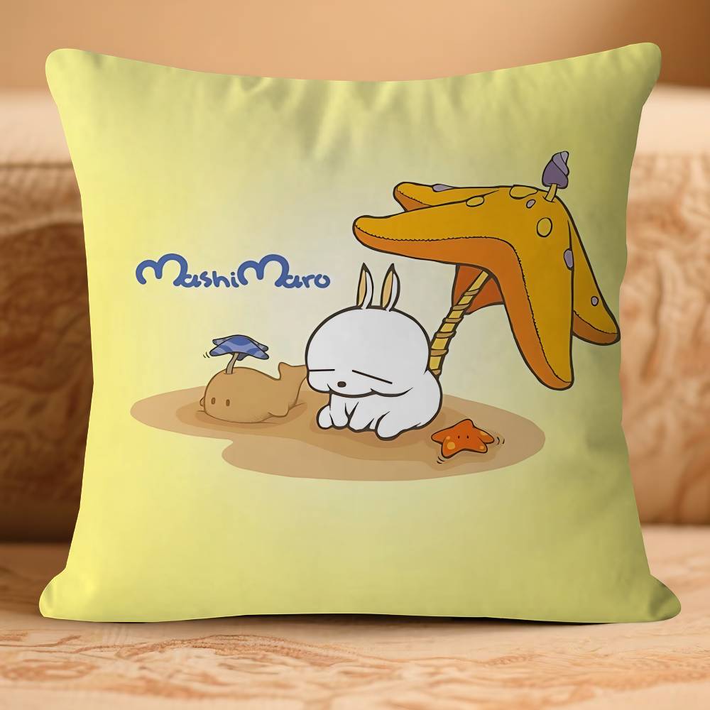 MashiMaroS Anime Cartoon Pillow Case Removable Washable Cushion Cover – All-Season Soft Linen