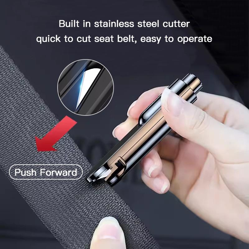 Car Safety Hammer Emergency Glass Window Breaker Escape Tool For Porsche 911 718 Taycan Panamera Cayenne Macan Boxster Cayman