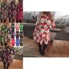 Women's Dress Reindeer Elk Snowman Christmas Tree Printed Party Dress Skirt With Premium Comfort And Stylish Holiday Charm