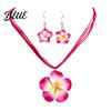 Easy Wear Flower Jewelry 2Pcs/Set Lightweight Floral Set Polymer Clay