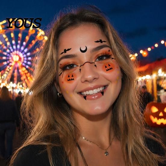 Skin Friendly Temporary Face Art Halloween Tattoo Stickers, Waterproof Scary Makeup Decals for Party, Kits Adults Wound Scar Body Kids Water Transfer