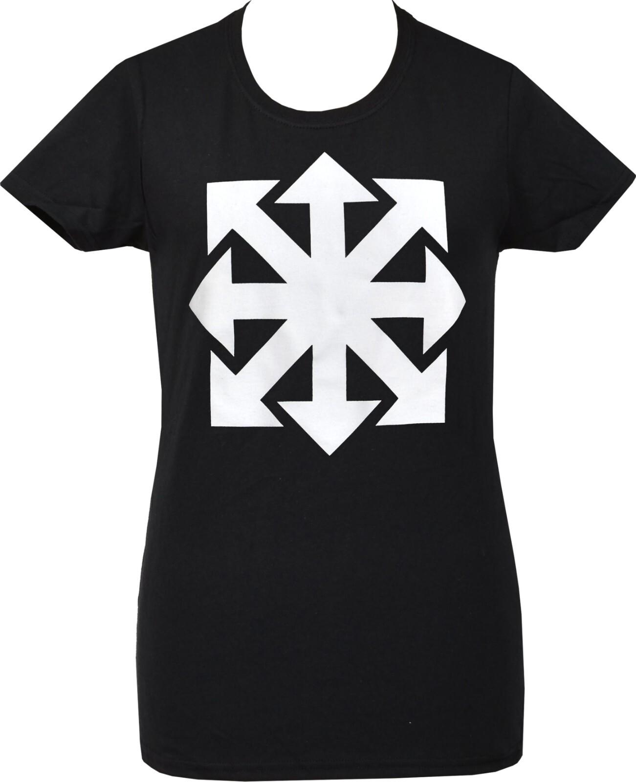 Chaos Star Women’s T-Shirt Punk Occult Top Magick Gothic Witch Sigil Tee S