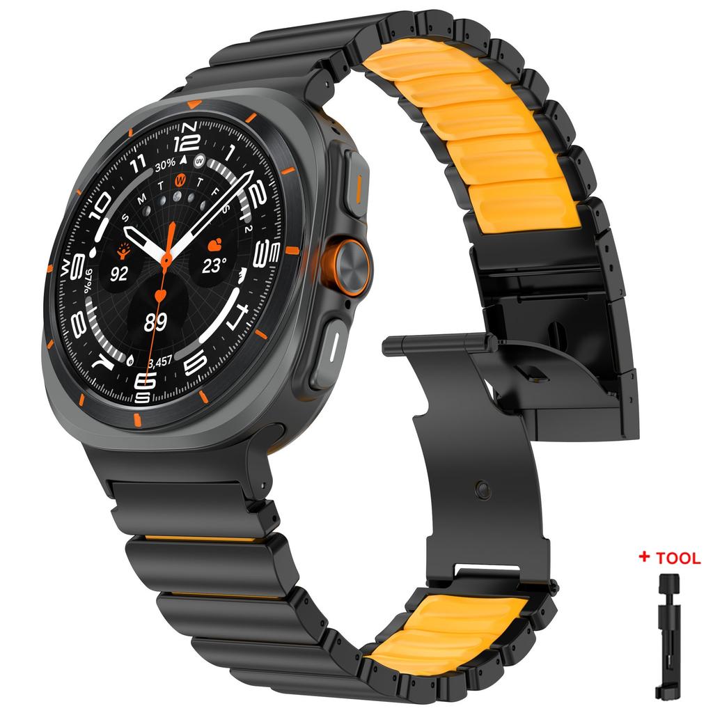 Titanium Wristband for Samsung Galaxy Watch 8 44mm 40mm 8 Classic 46mm Bracelet Business Metal Band for Galaxy Watch Ultra 2025