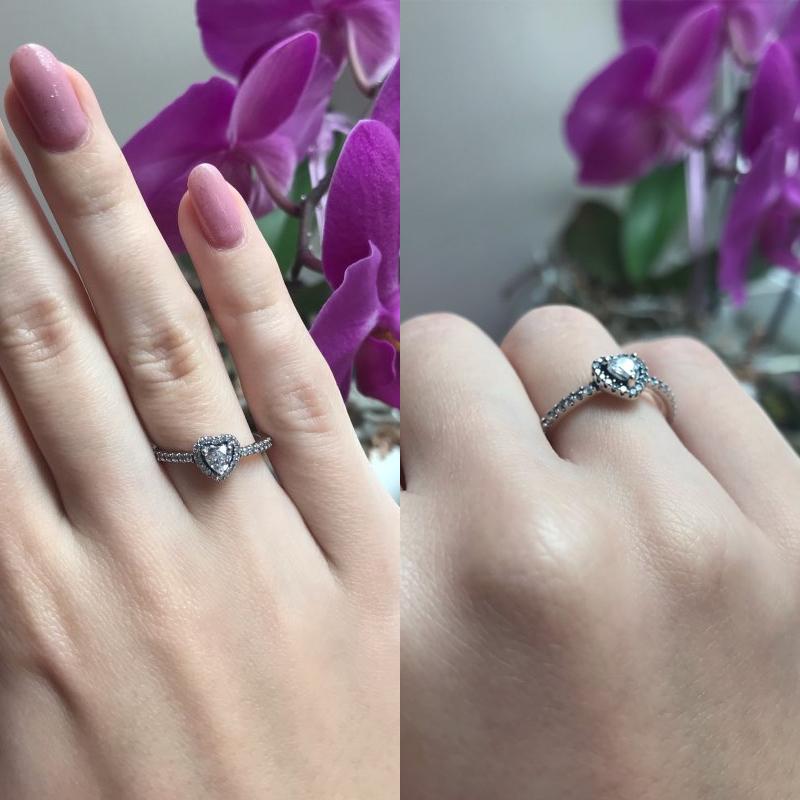 Exquisite 925 Sterling Silver Vintage Hearts AAA Clear CZ Finger Rings for Women Luxury Wedding Statement Jewelry Bijoux