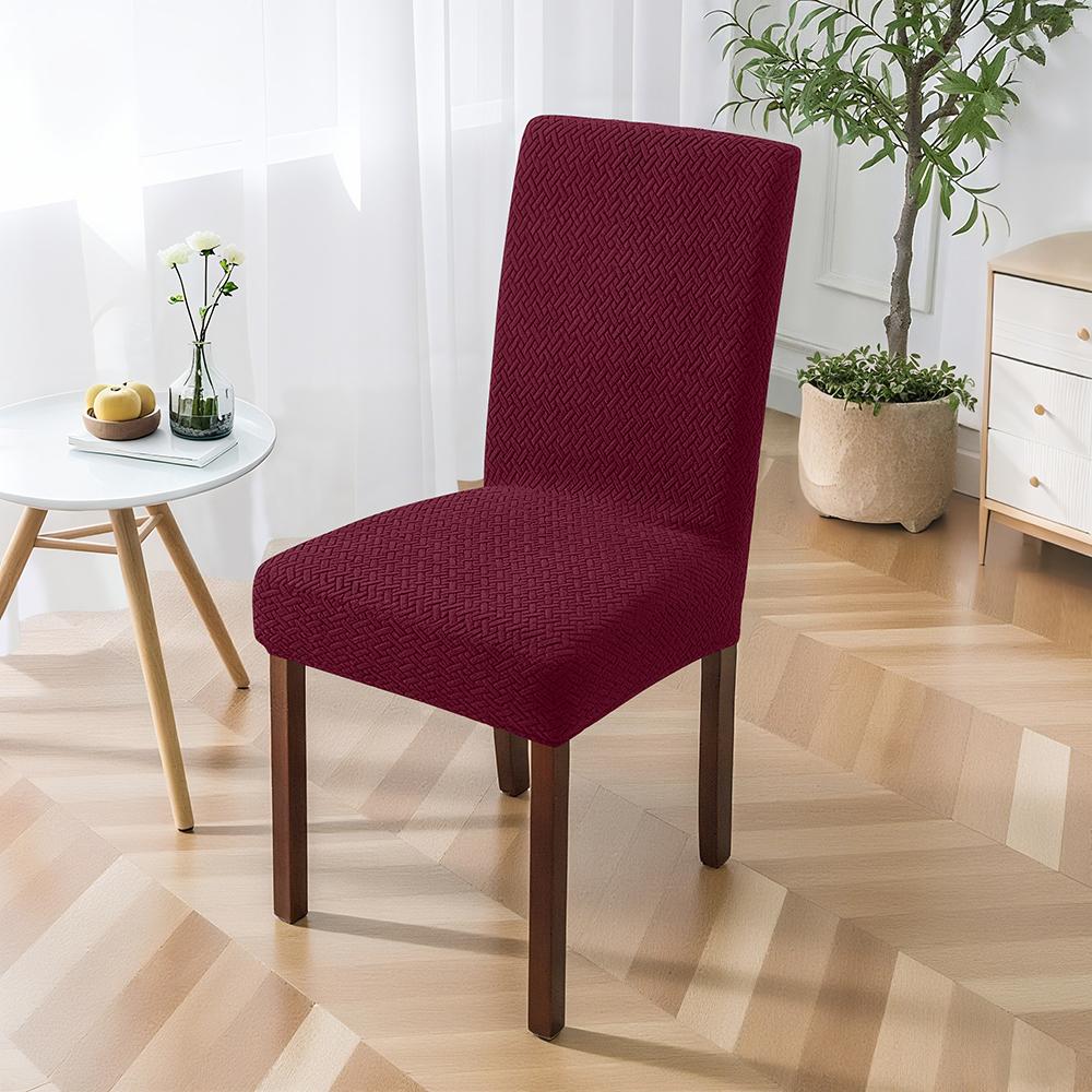 

Jacquard Elastic Chair Cover Stretch Universal Cheap Chair Seat Covers with Back for Wedding Dining Room Chairs for Home 1pc