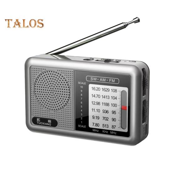 Tragbares Radio Robuste Konstruktion Benutzerfreundlich Kompaktes Design Kleines batteriebetriebenes wiederaufladbares FM/AM-Radio