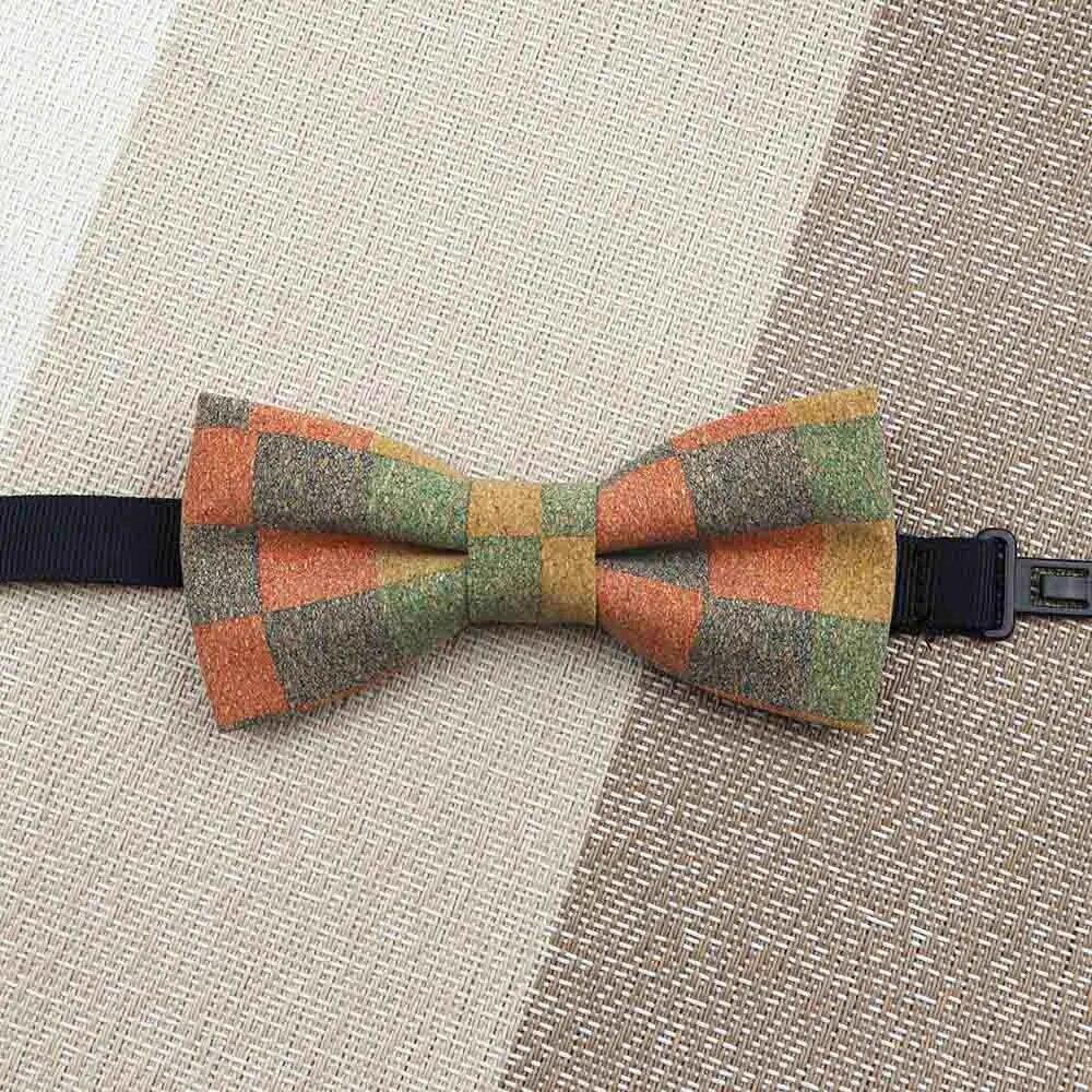 1PC, Fashion Bow Shape Bow Tie, Double Layer, Wood, Gentleman,Handmade, Butterfly,