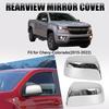 Pair Chrome Rearview Mirror Cover Caps for Chevy Colorado GMC Canyon 2014-2022
