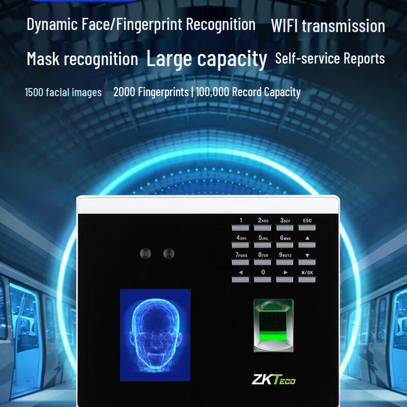 ZKTeco xFace100 Dynamic Face & Fingerprint Recognition System