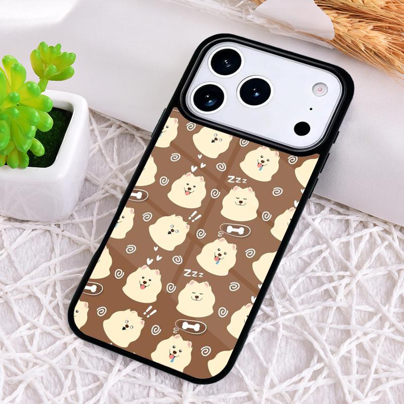 Samoyed Puppy Shockproof Phone Case for iPhone 17 Air 16e 15 11 12 14 13 Pro Max Cover Coque