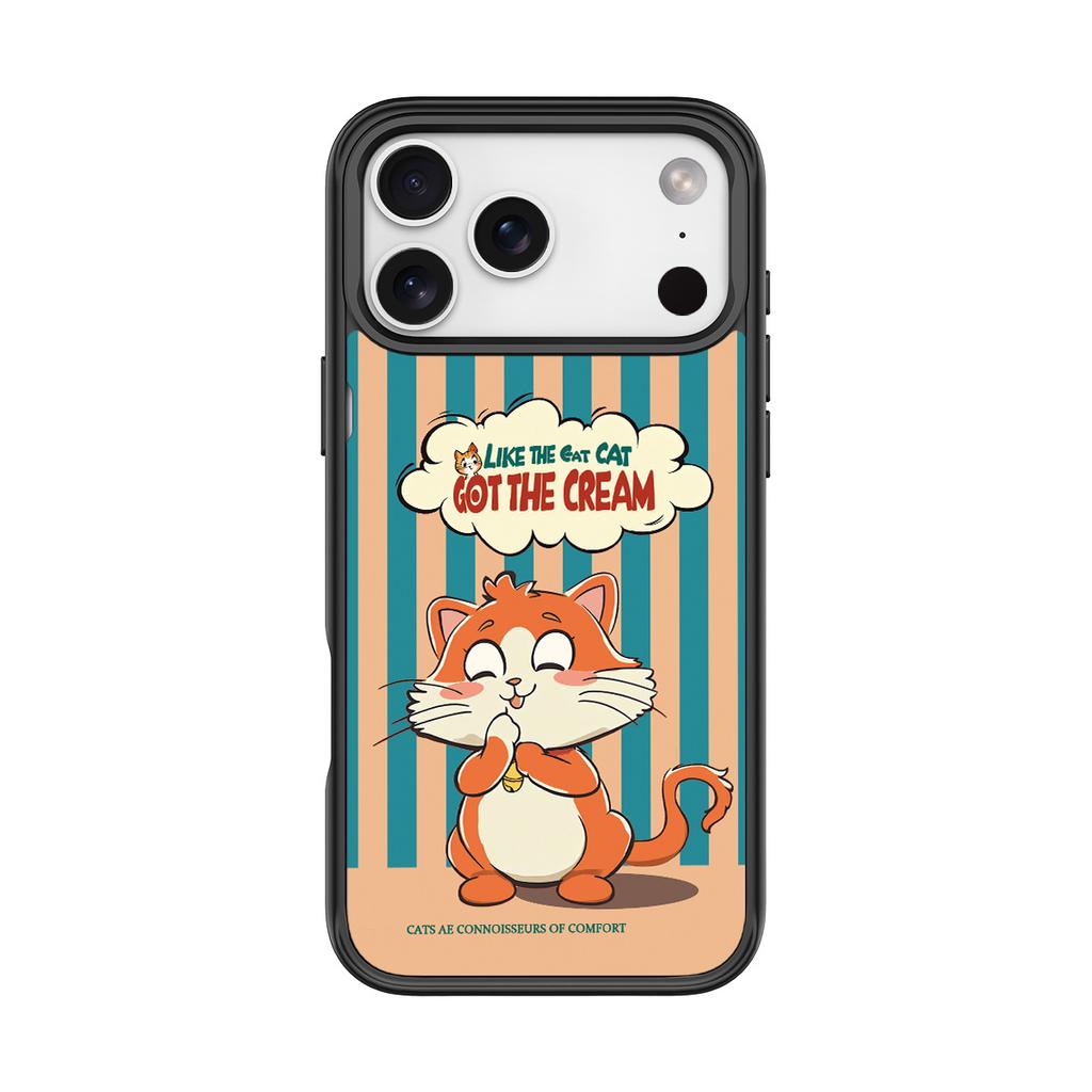 Applicable to Apple 17Pro mobile phone case, advanced sense 16 replaceable back plate 15promax magnetic mobile phone case, jingle cat.
