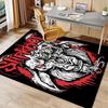 Slipknot Polyester Teppich, Weiche Indoor Matte für Bürostuhl, Wohnzimmer, Schreibtisch - Dekoratives Home Office Teppich Design
