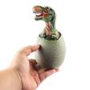 Large Soft Rubber Dinosaur Egg Model: T-Rex, Triceratops, Velociraptor & Pterodactyl Sounding Ornament Toy