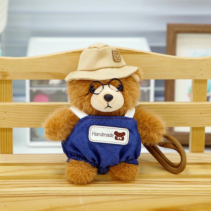 Animal Bear Plush Keychain 12in Short Plush Soft Backpack Gift For Gift Kids