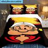 Po-peye And Olive In Action 3PCS Bedding set,Ideal for 1pc Duvet Cover And 2pcs Pillowcases Perfect for Fan gift,Ideal for Bedroom, Dormitory