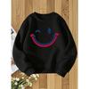 Kids Sweatshirt Round Neck Hoodie Fashion Print Versatile Top