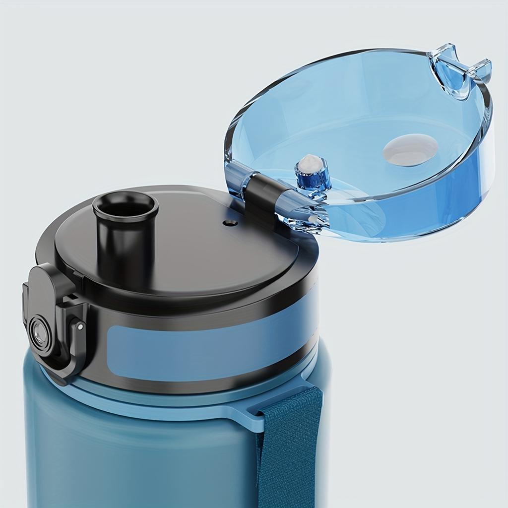 1ks, 500ml/650ml/1000ml přenosná sportovní fitness cestovní láhev na vodu, láhev na vodu, barevné plastové láhve na pití s přechodem