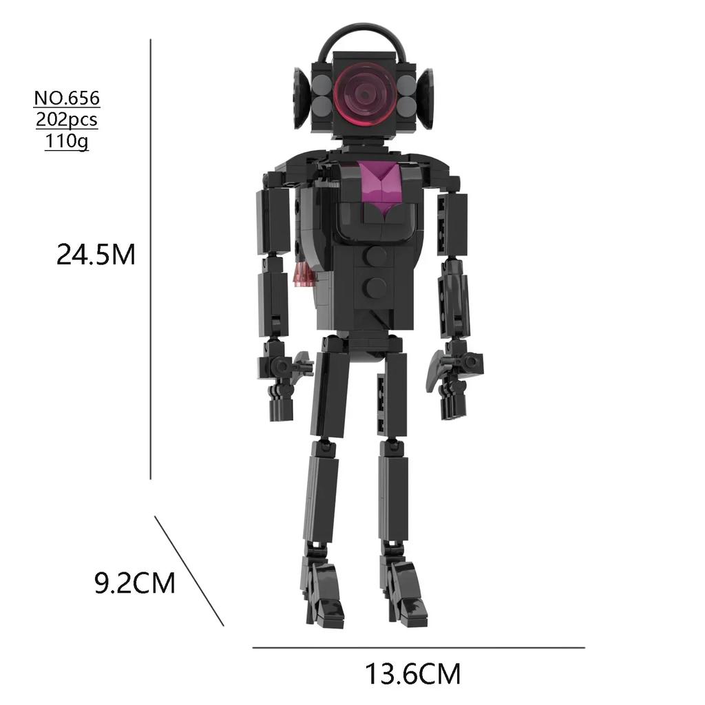 Tv Titan Man Speakerman Skibidi Toilet Horror Game Bosses Camara Building Block Cartoon Doll Model Kids Birthday Halloween Gift