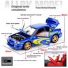1/32 Scale Subaru Impreza Rally Alloy Racing Model Open Door Desk Ornament Sound Light Children's Toys Boy Gift