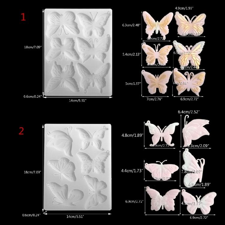 Butterfly-Resin Mold Jewelry Casting Mold Resin Keychain Mould DIY Pendant Mold