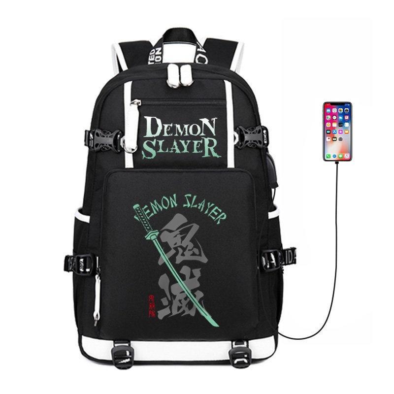 Demon Slayer Backpack for Boys Kids Tanjiro Akaza Kyojuro Rengoku Cosplay School Bag Lightweight Spine Protection 3-6 Grade Middle School Student