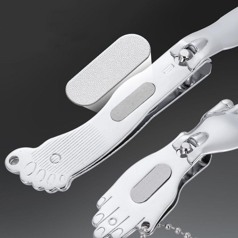 WTEMPO Creative Hand-foot-shaped Nail Clipper Key Chains Multi-purpose Household Nail Clipper Keychains Car Key Door Key Decorative Pendents
