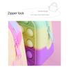 Silicone Children's Bag, Pinch Le Silicone Wallet, Girl's Semi-circular, Cartoon Handheld Zero Wallet Bubble Le Bag