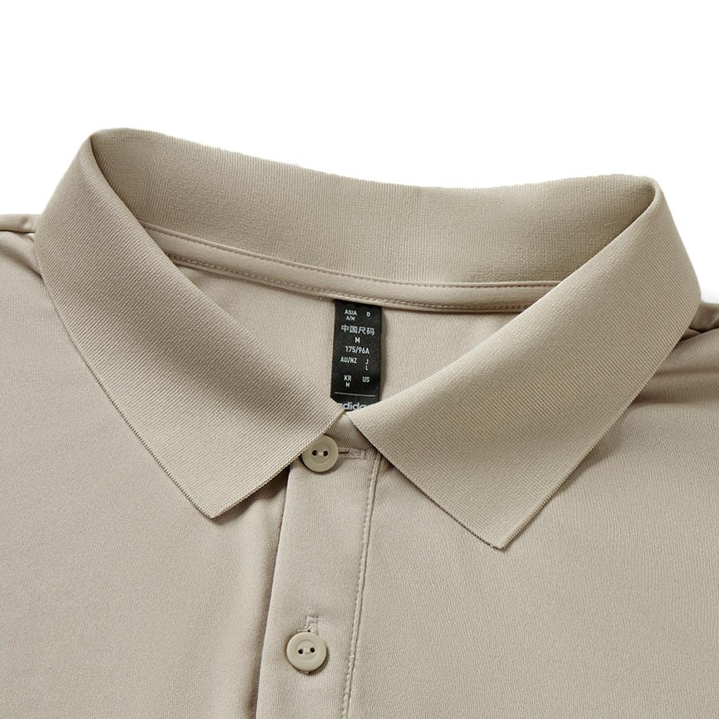 Adidas Pullover Comfortable Solid Color Short Sleeve Polo Shirt Men Polo Shirts Khaki JN9794