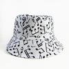 Sun Hat Children's Music Festival Sun Protection Sun Hat Basin Hat Women's Outdoor Leisure Versatile Music Note Bucket Hat Male Couple