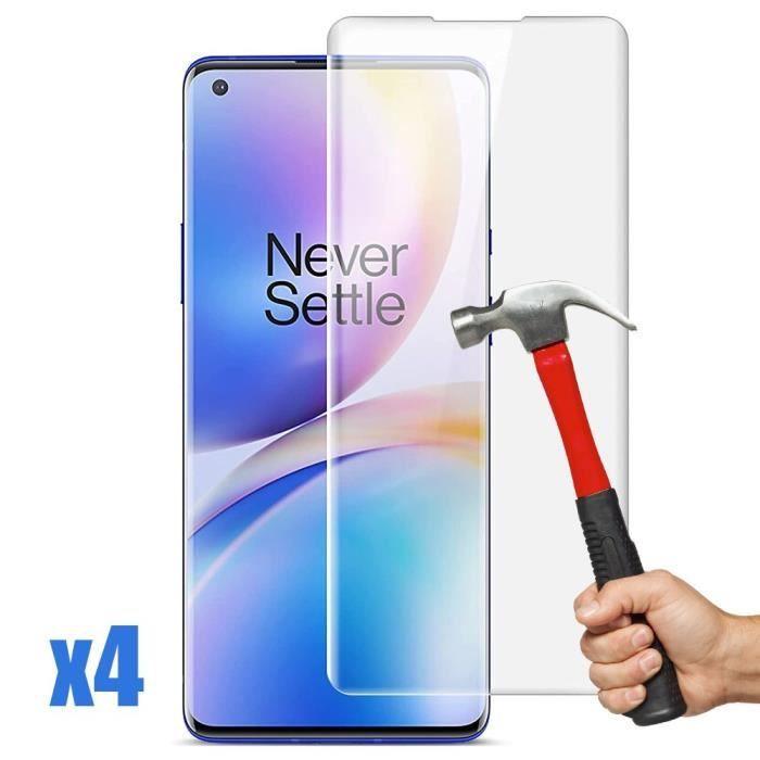 Lot -4 Verre Trempé pour One Plus 8 (6,55") - E.F.CONNECTION - Films Verre Trempé Ecran Haute Résistance