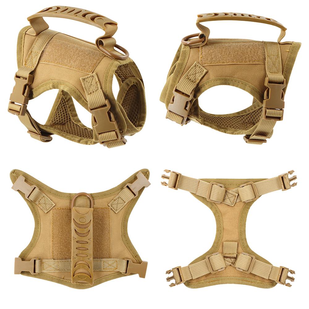 Tactical Cat Harness Adjustable Vest For Military Service Puppy Kitten Small Dogs Harnesses Walking Training Cat Accessories