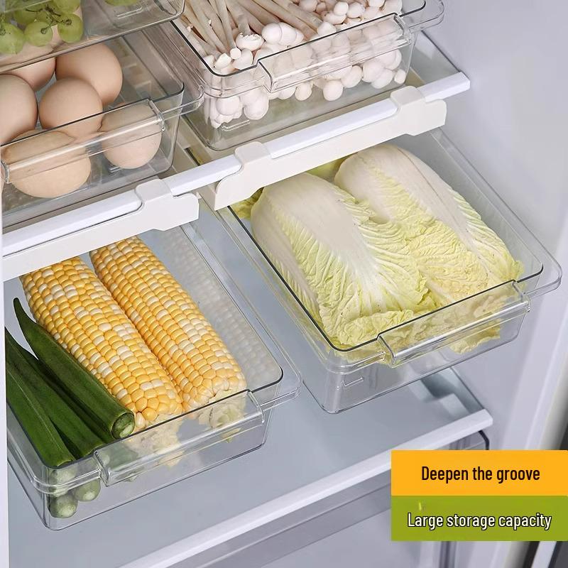 Hanging Refrigerator Drawer for Egg & Fruit Storage - Food-Grade Kitchen Organizer