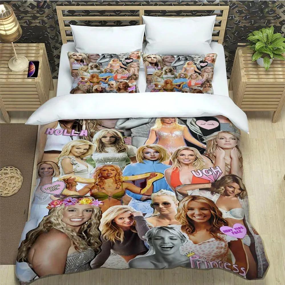Britney Spears Bedding Set Single Twin Full Queen King Size Bed Set Adult Bedroom Duvetcover Sets Personality Bed Sheet Set