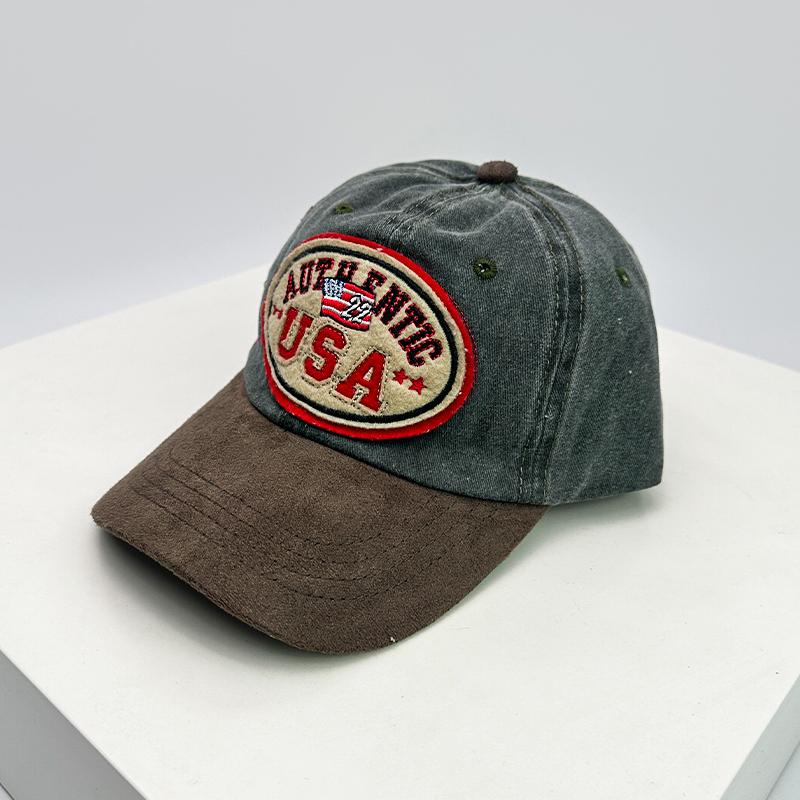 Personal Letter Embroidery Baseball Hats Breathable New Unisex Sunshade American Retro Peaked Caps Distress Versatile Street ins