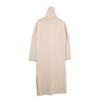 Max Mara 13260103 Beige Wool x Cashmere Shoulder Button Turtleneck Knit Dress dress S beigeUsed